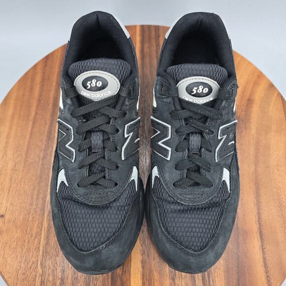 New Balance 580 Shoes Mens 6 / Womens 7.5 D Black Gray Suede Athletic Sneakers main image 9